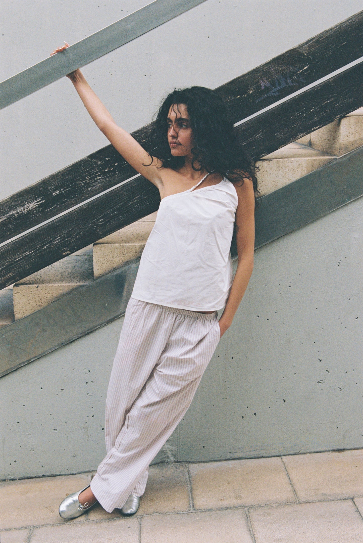 Ease Trouser - Musk Stripe