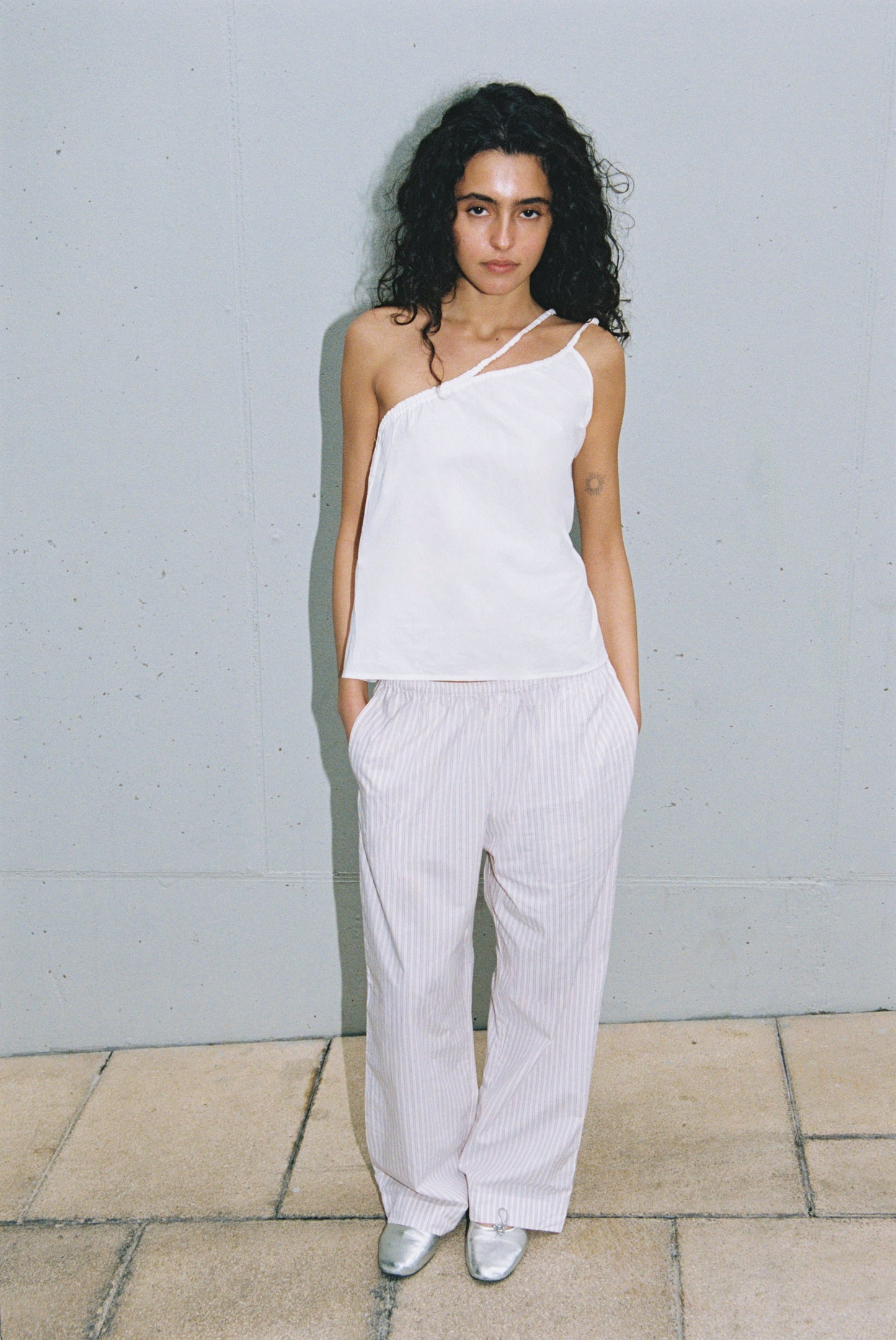 Ease Trouser - Musk Stripe
