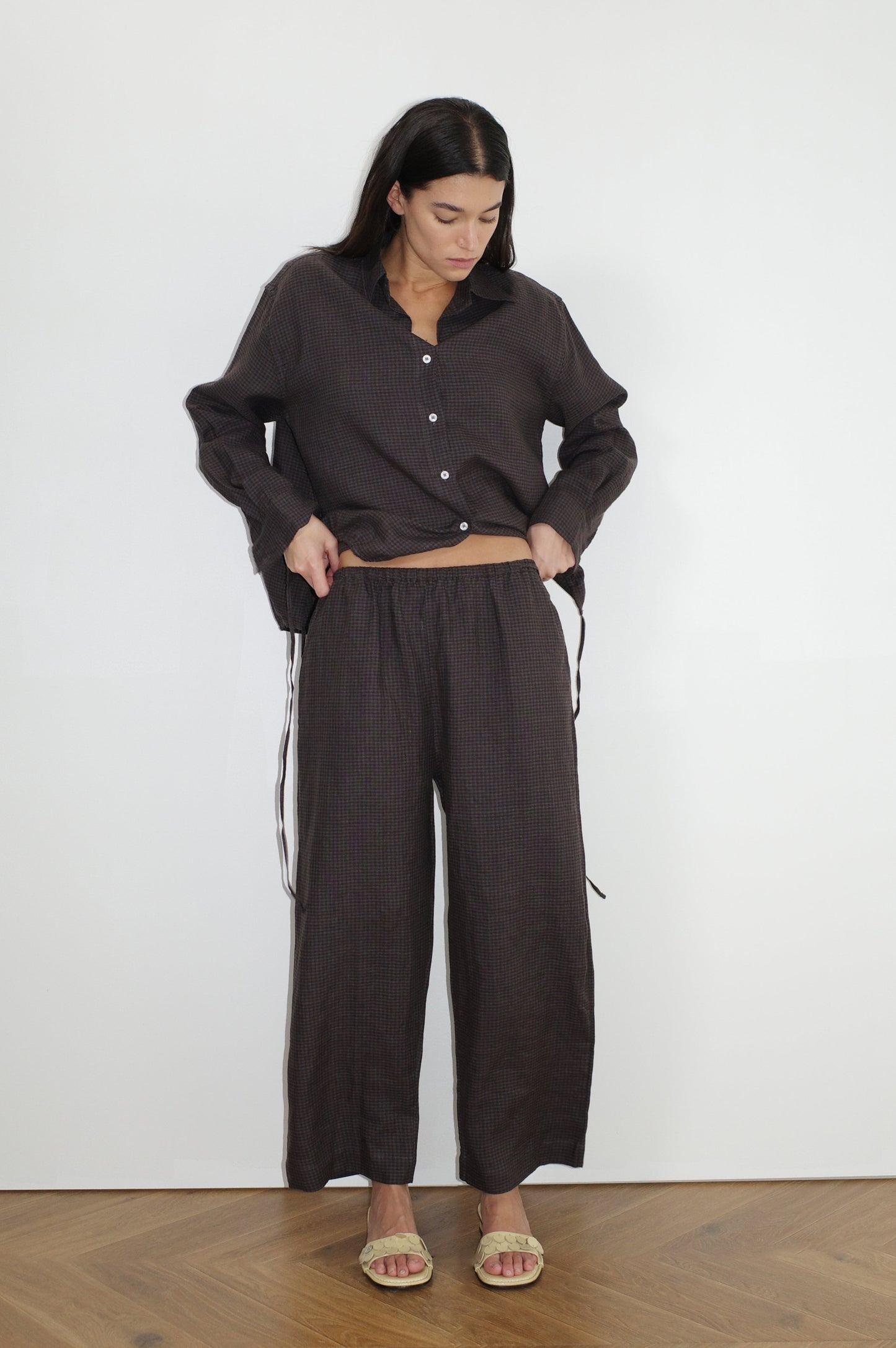 Tie Split Set - Slate Check