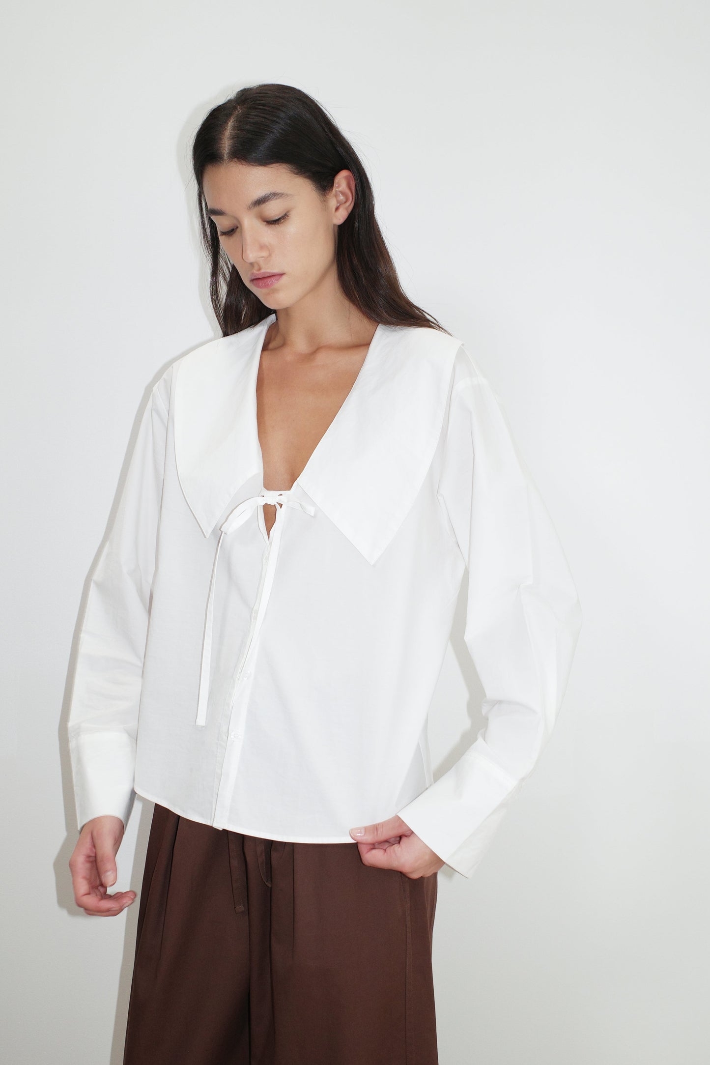 Collared Tie Shirt