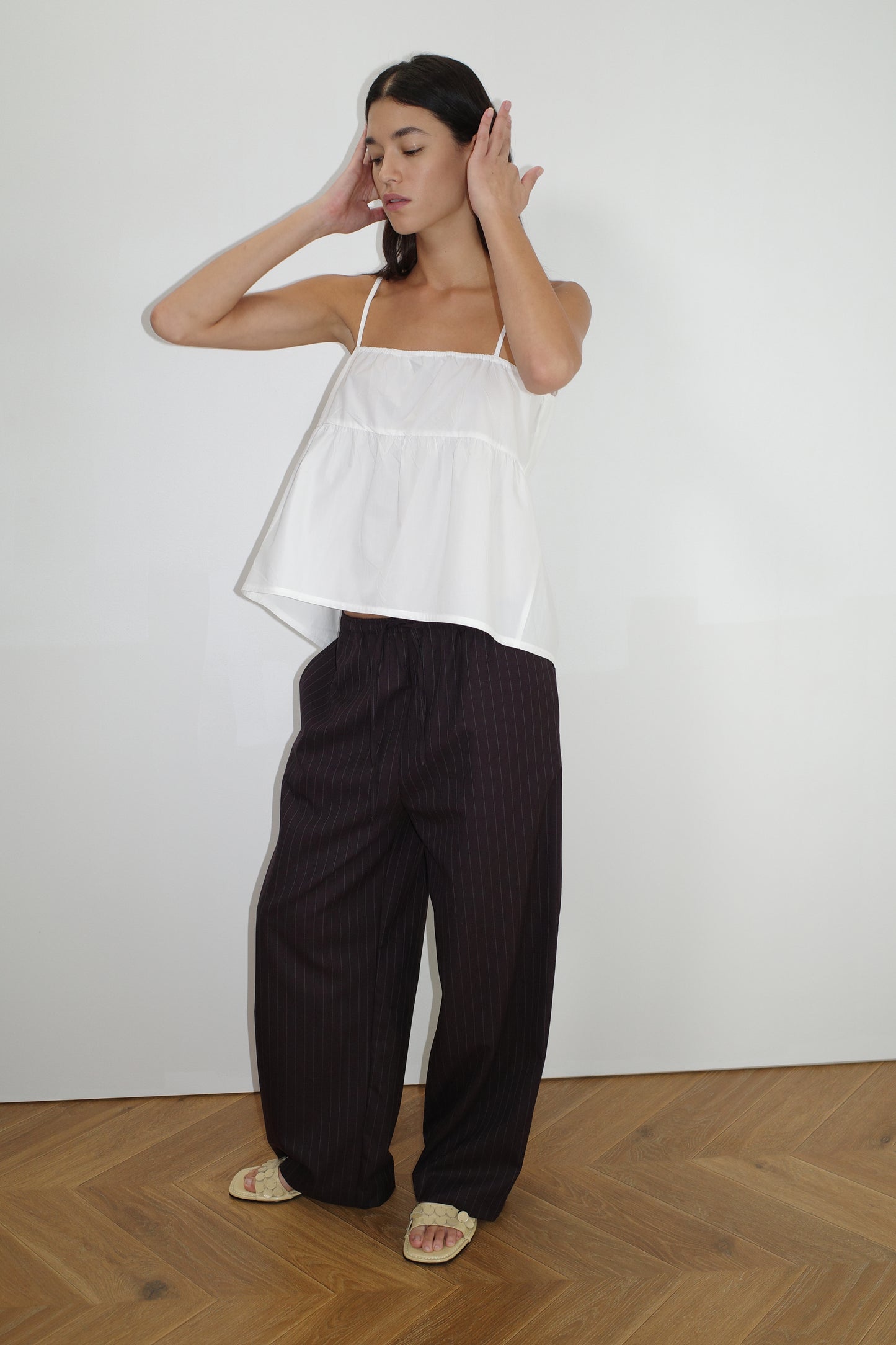 Double Tie Top - White