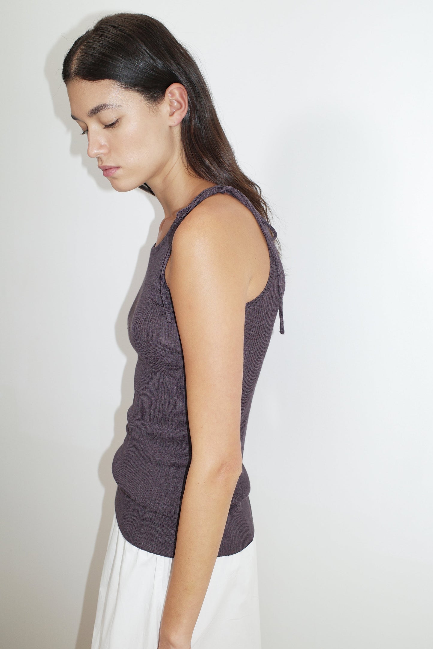 One Tie Top - Eggplant