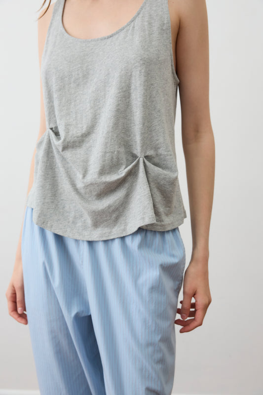 Pinch Gather Tank - Grey