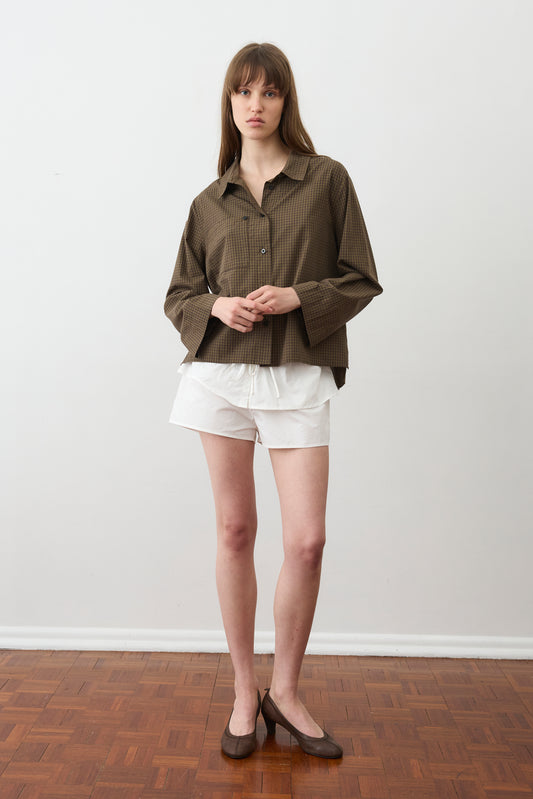 Button Pocket Shirt - Garden Check