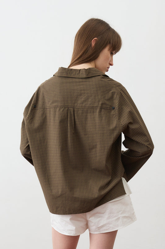 Button Pocket Shirt - Garden Check