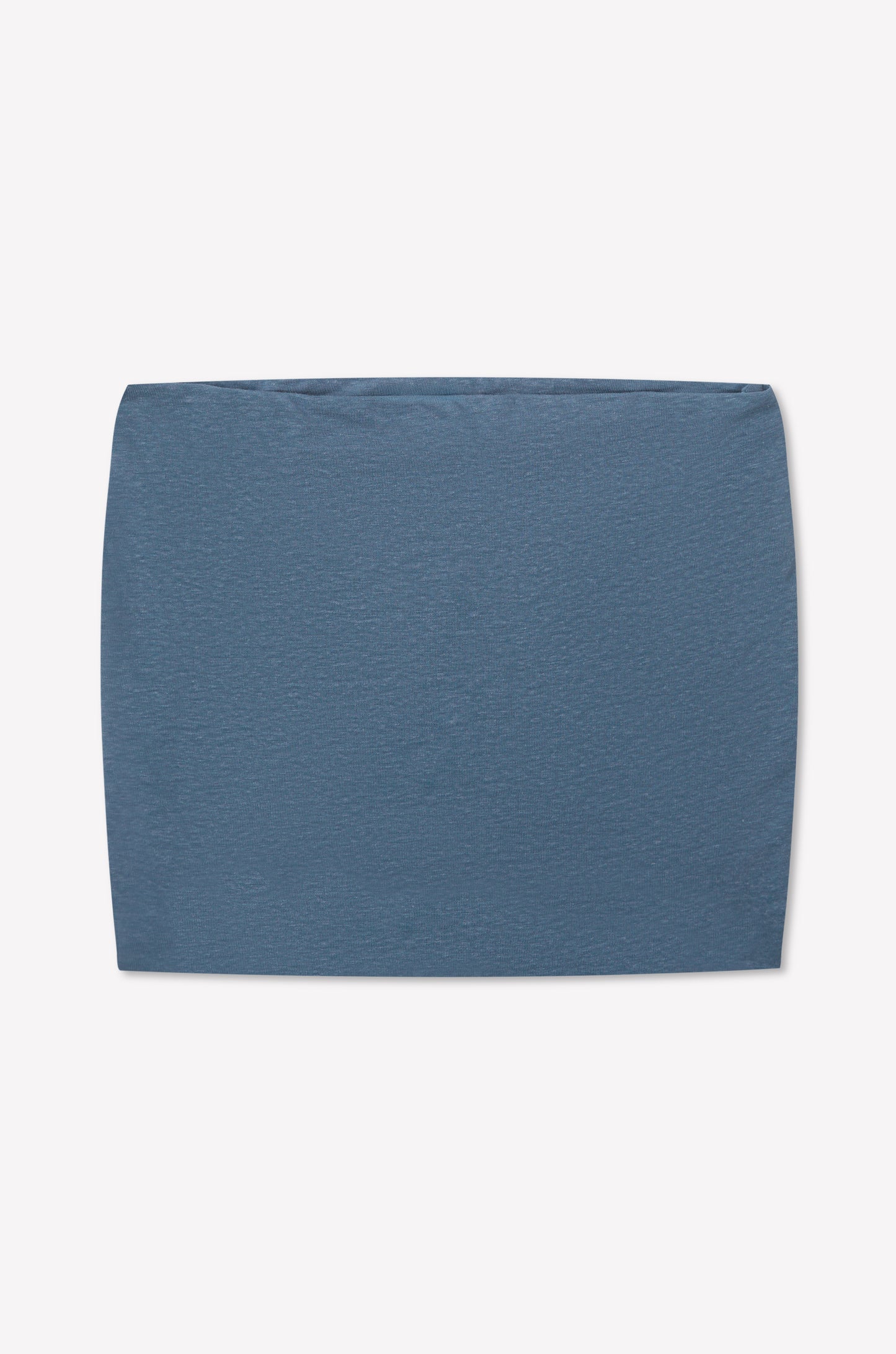 A smooth, rectangular piece of blue fabric, similar to the Double Layer Jersey Halter - Blue, is laid flat on a light background with no visible patterns or embellishments.