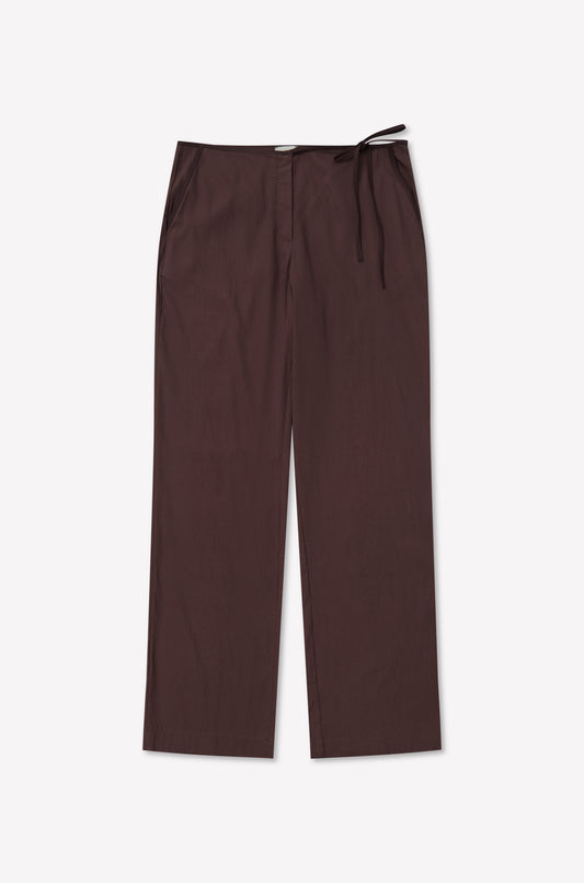 Cross Tie Pant - Burgundy
