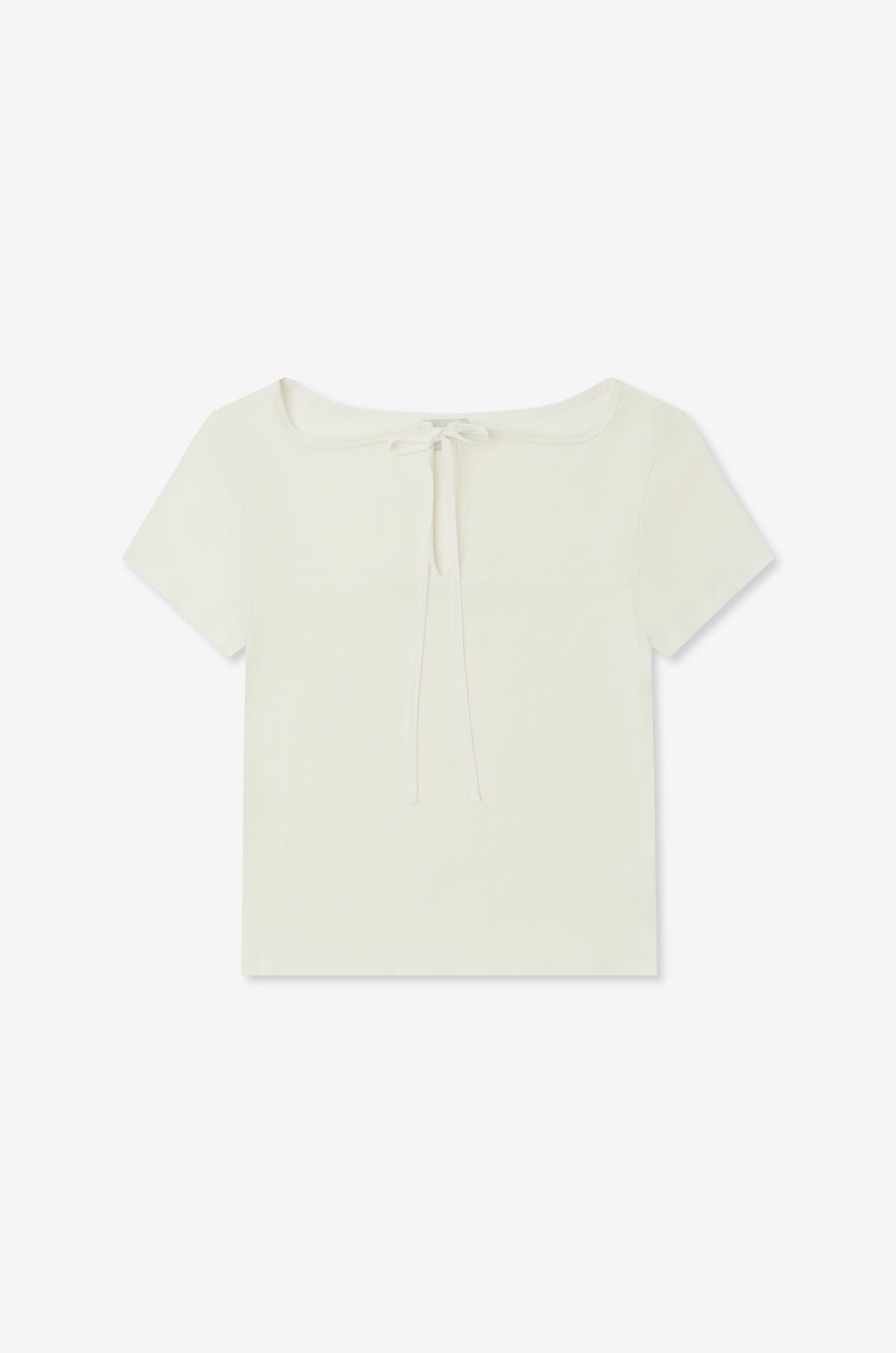 Tie Back Tee - White