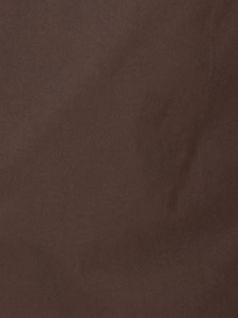 A smooth, solid dark brown surface with subtle shading and tonal variation, reminiscent of the Tab Pant - Dark Brown.