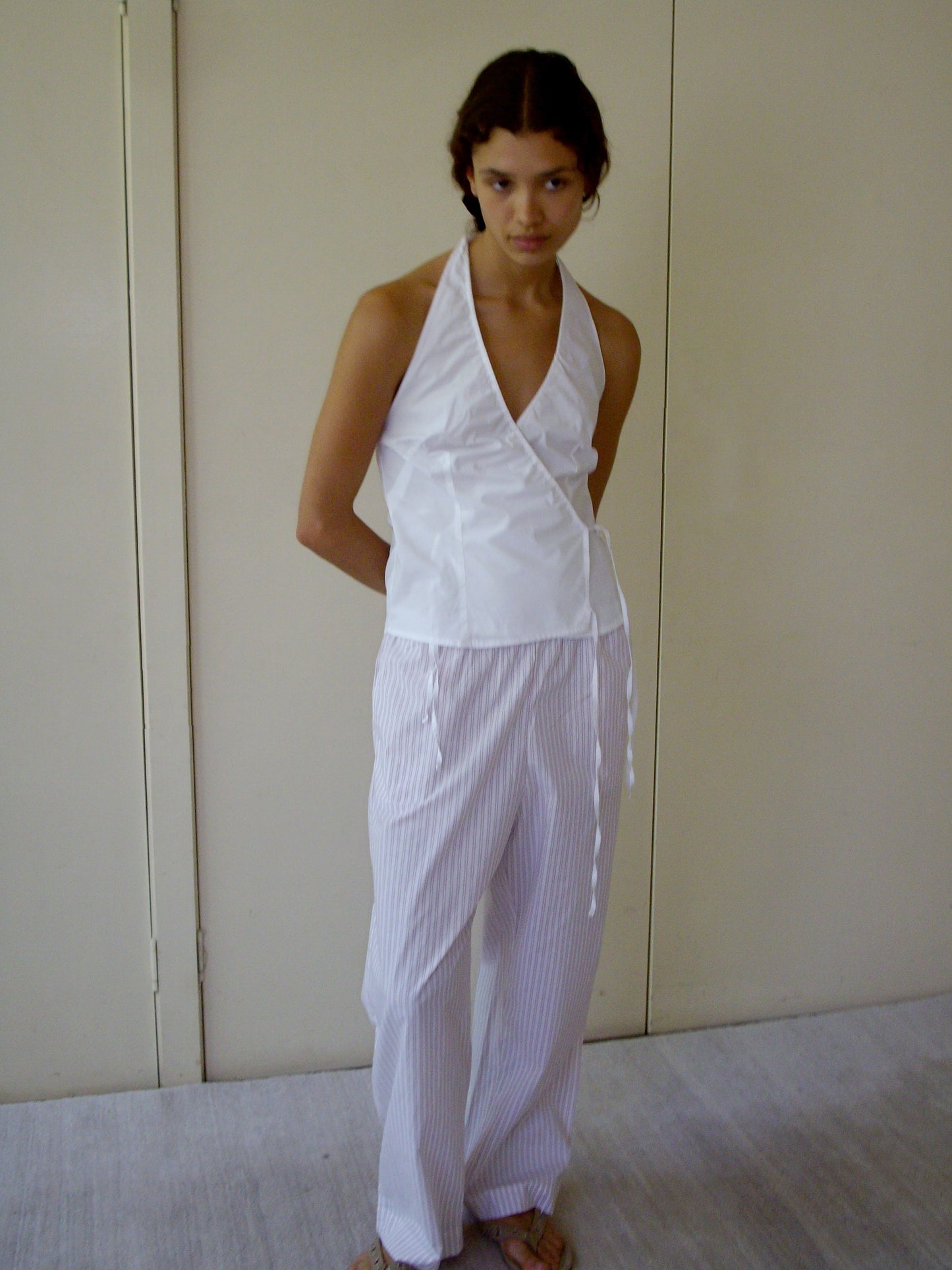 Ease Trouser - Musk Stripe