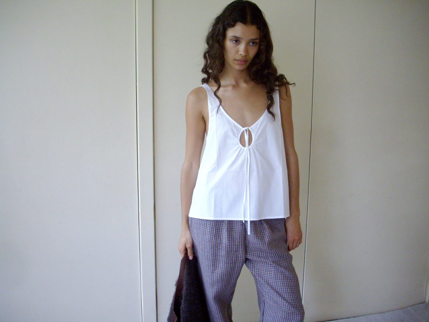 U Shape Top - White