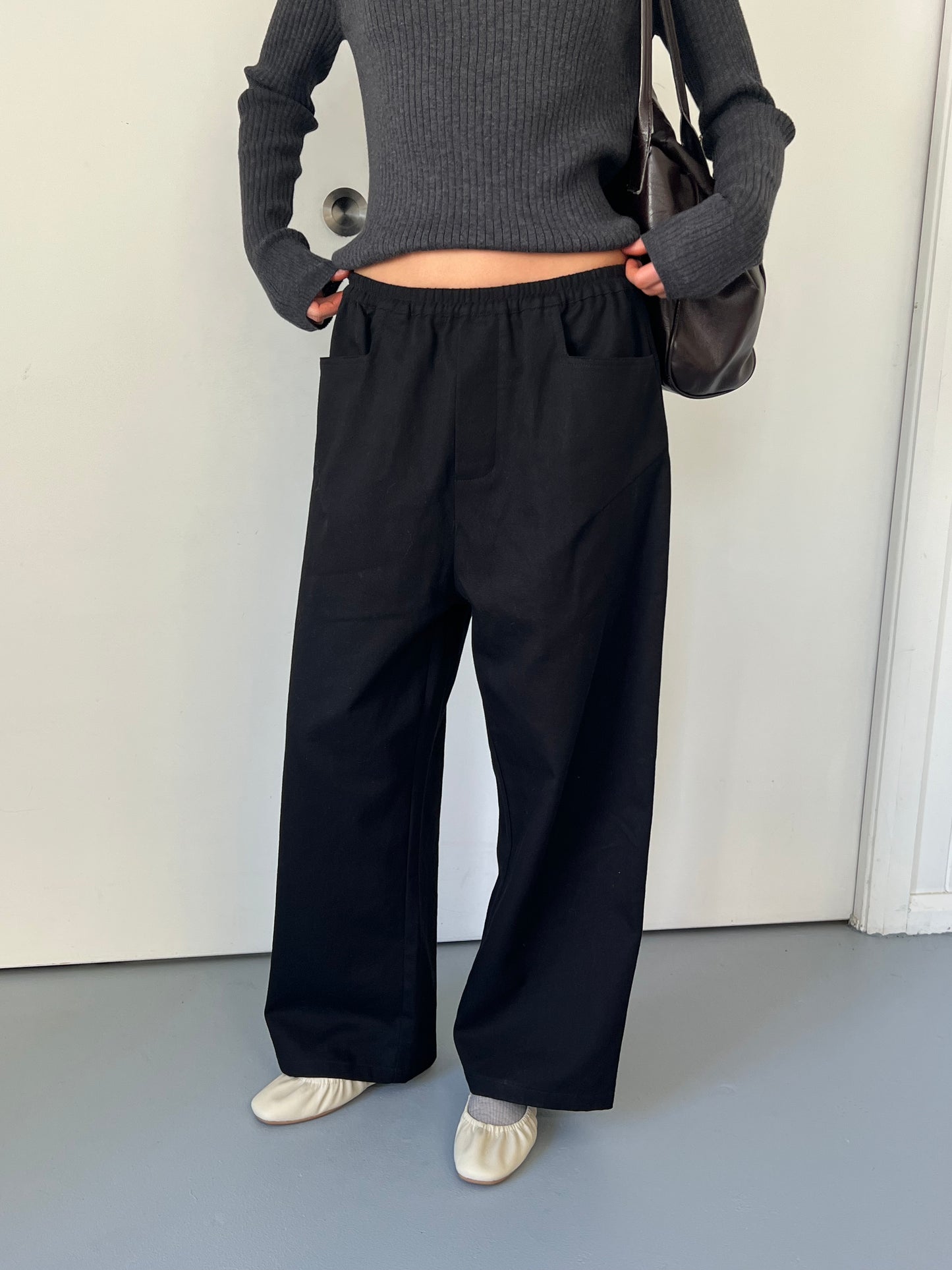 Square Pocket Pant - Black