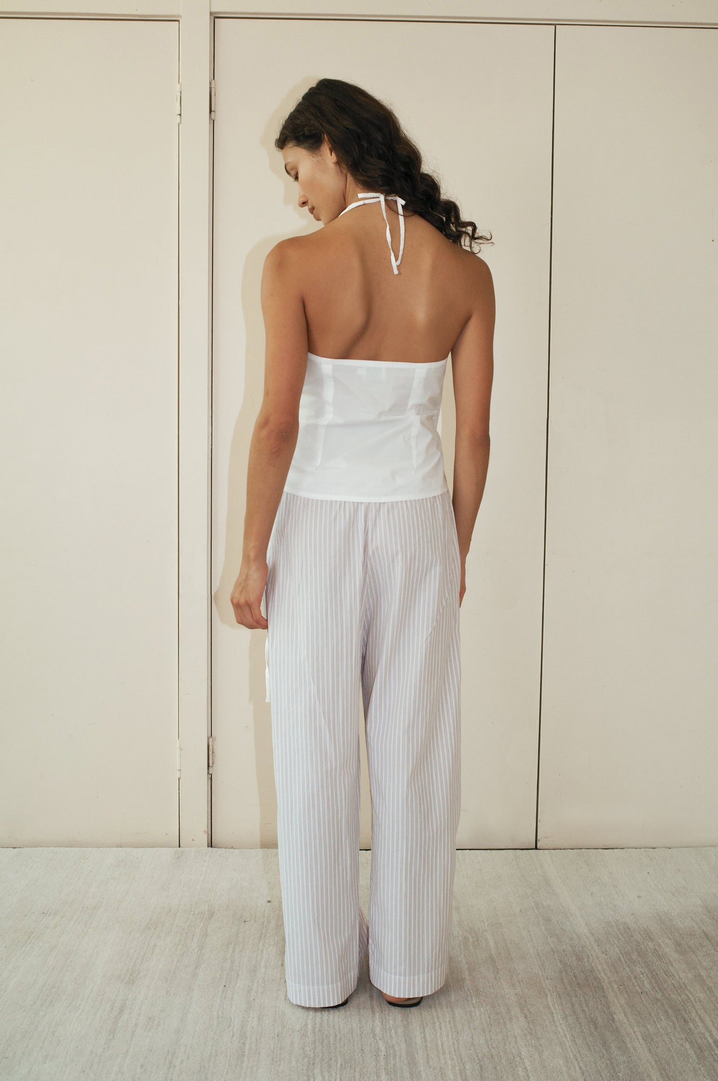 Ease Trouser - Musk Stripe