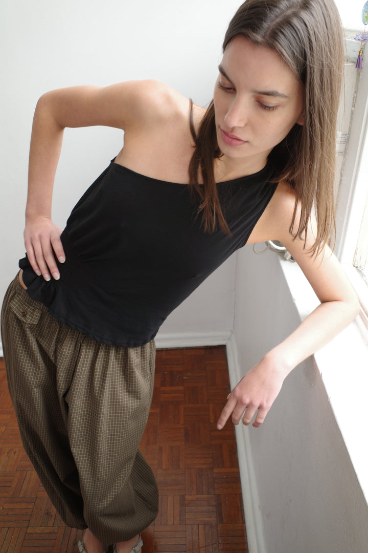 Balloon Pant - Garden Check