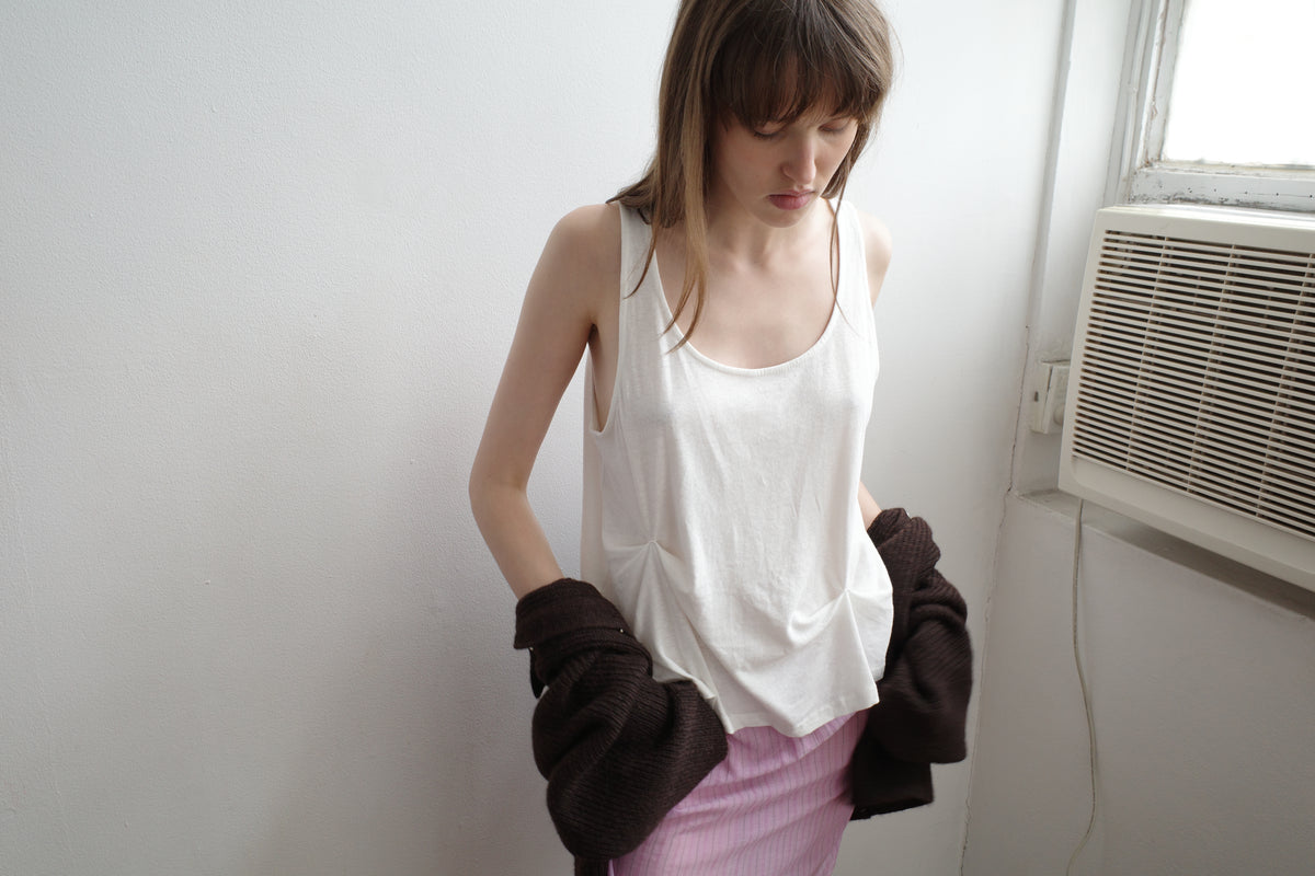 Fine Skirt - Fuchsia Stripe