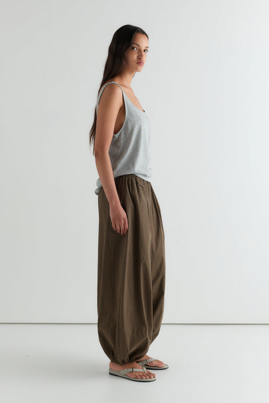 Balloon Pant - Garden Check