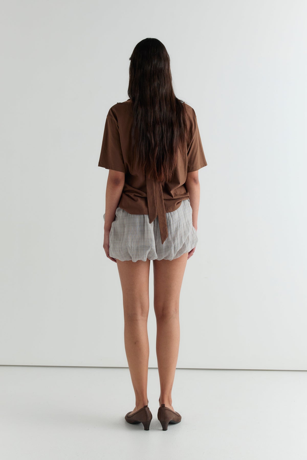 Balloon Shorts - Honey Check