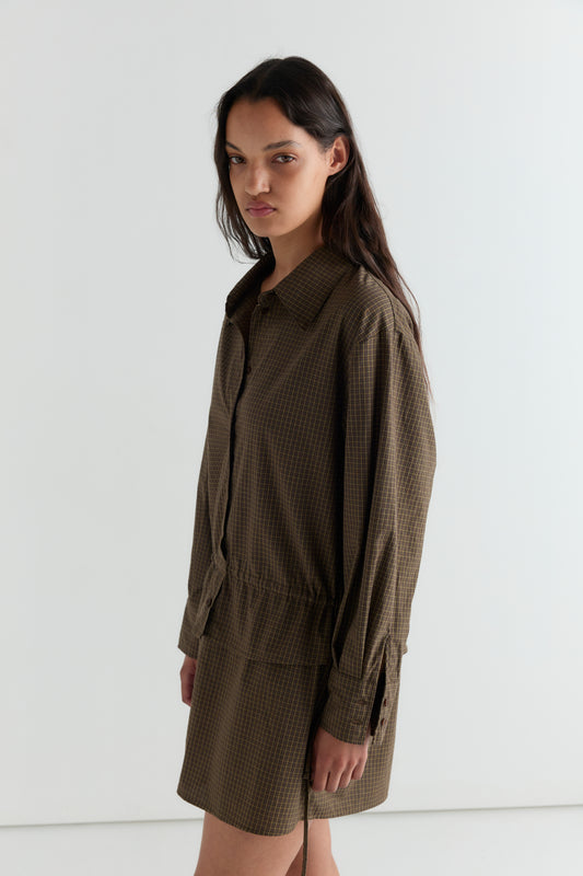 Collar Dress - Garden Check