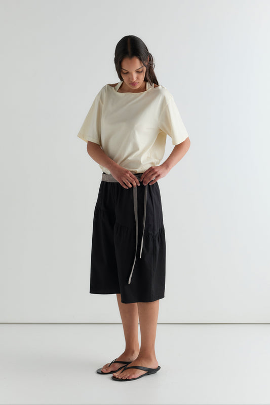 Angled Culotte - Black