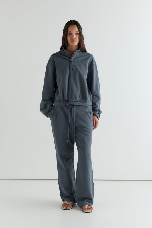 Frill Trackpant - Blue Slate