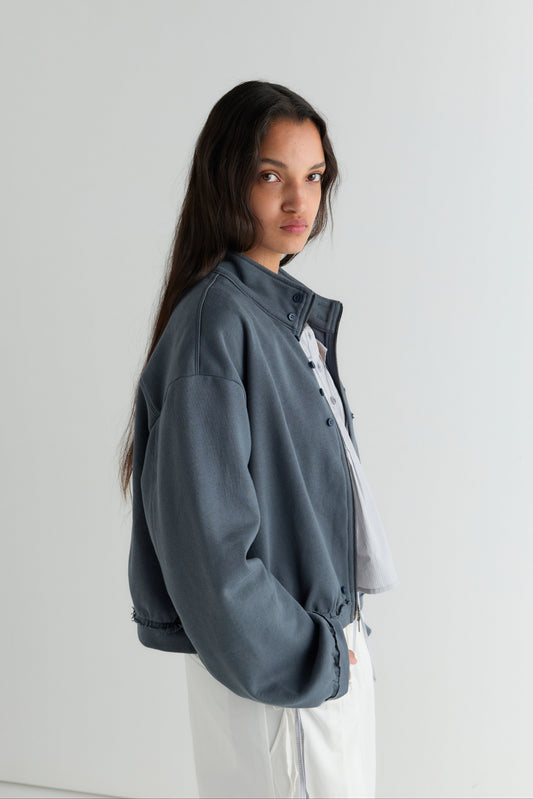 Frill Jumper - Blue Slate