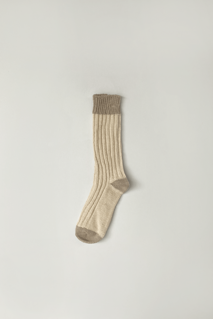 the woven sock - cream and natural by Deiji Studios against plain background