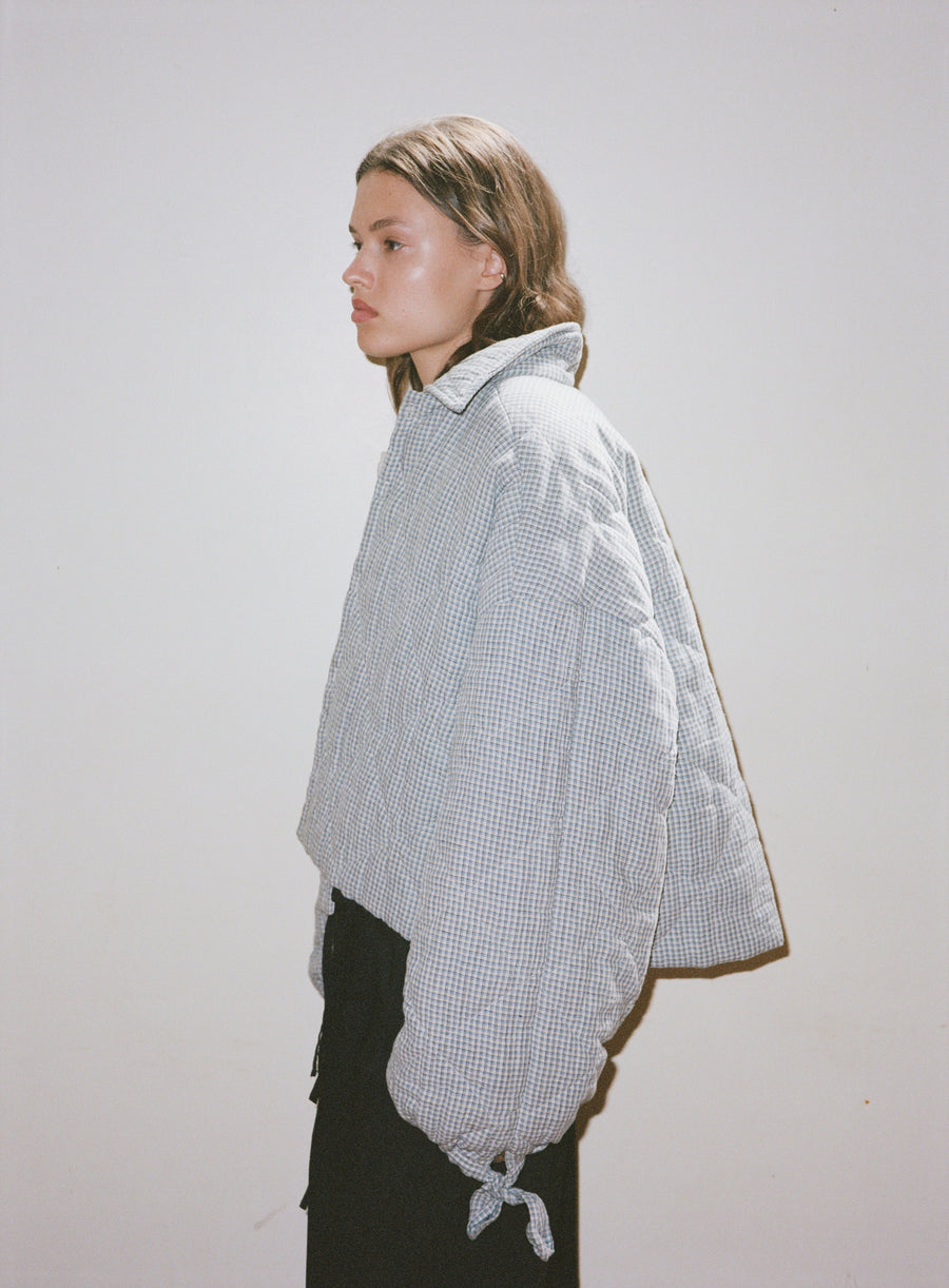The Collared Quilt Coat - Field Check