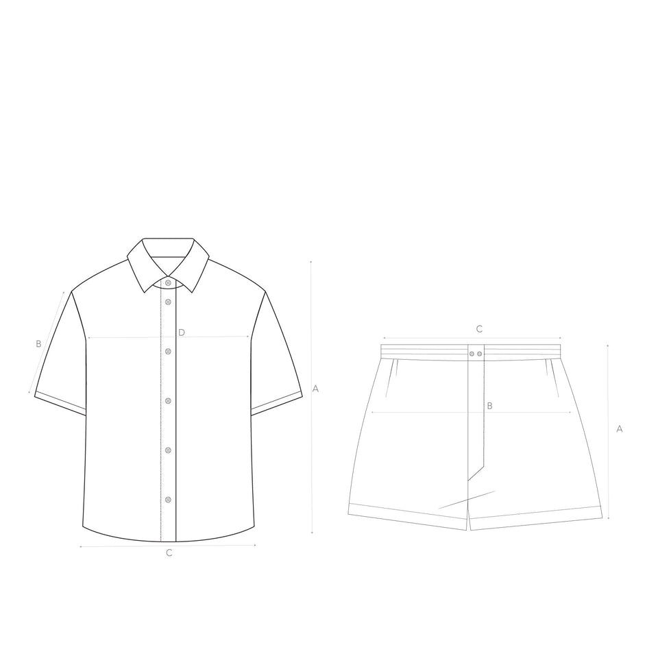 Garment sizing diagram
