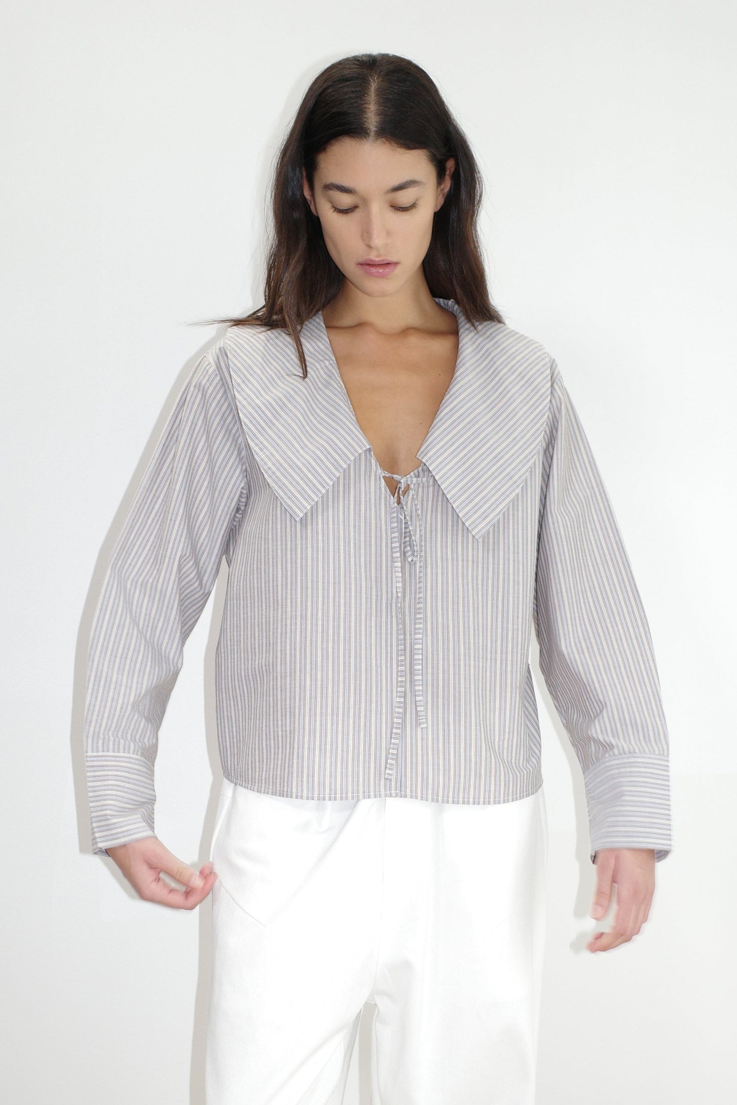 Collared Tie Shirt