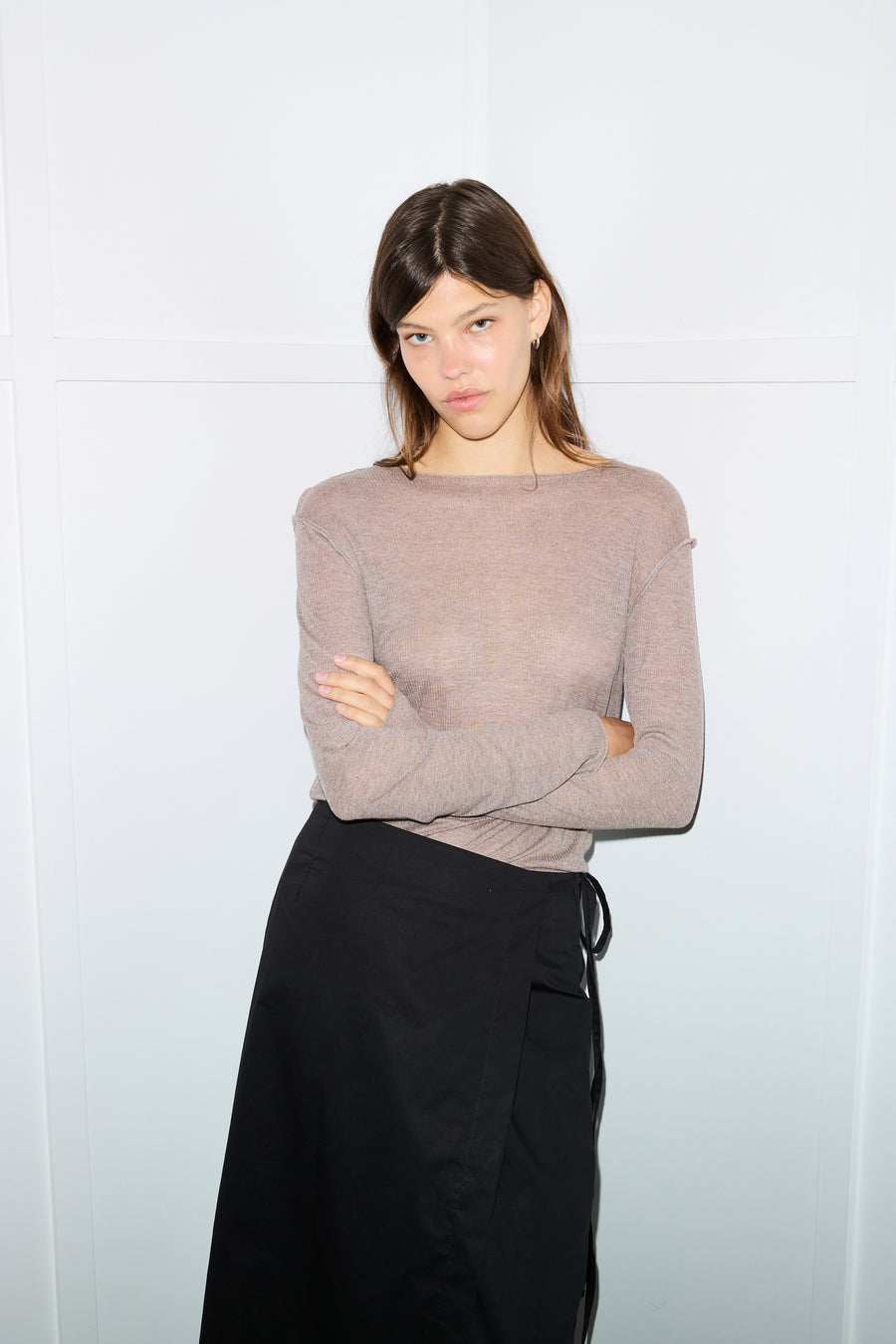 the knit long sleeve - mouse