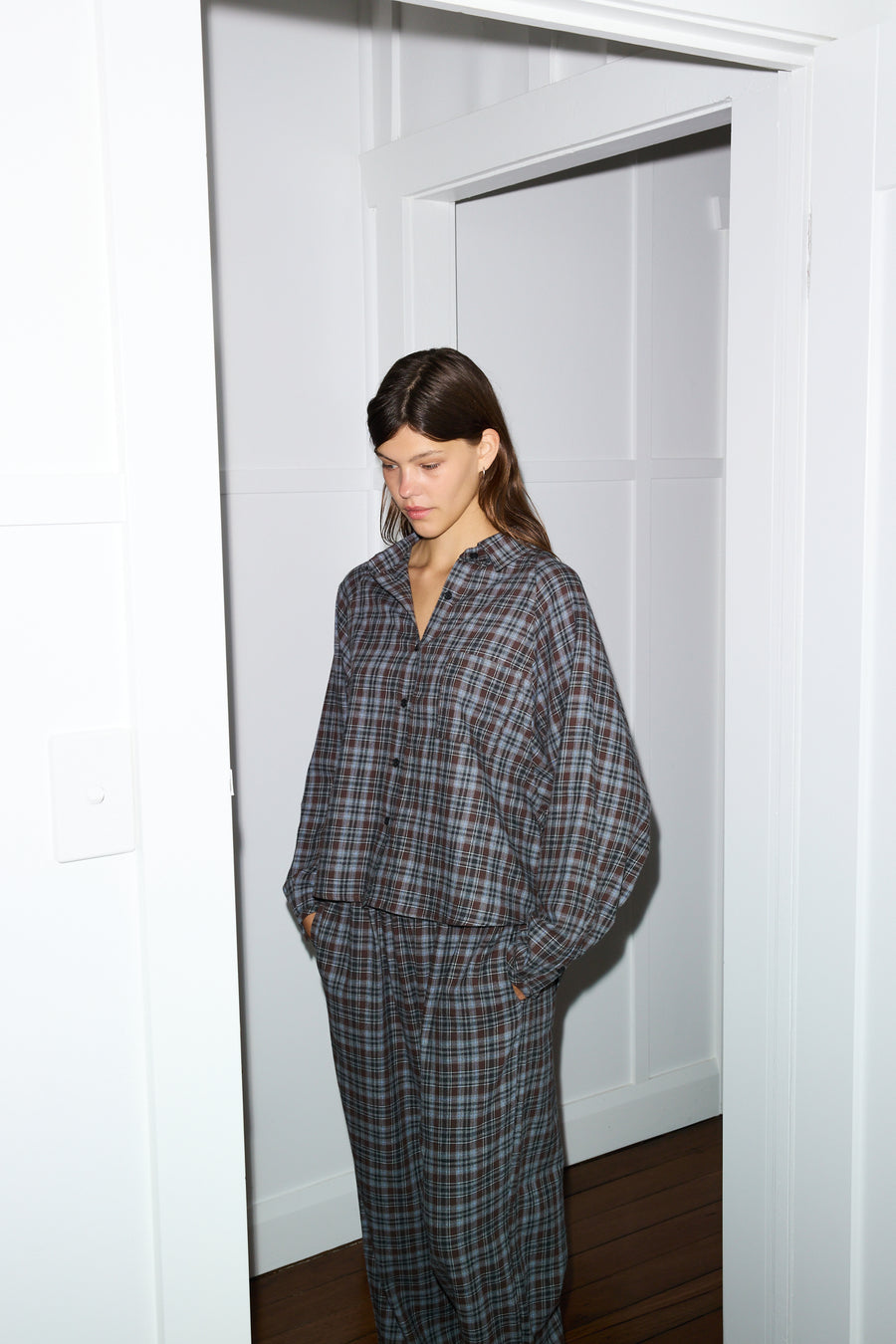 our flannel set - check flannel