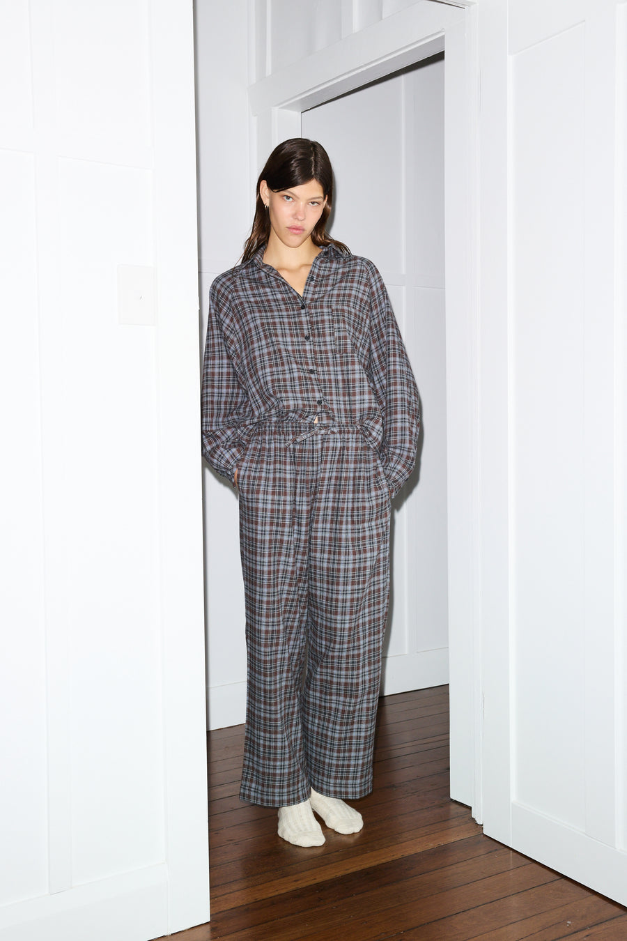 our flannel set - check flannel