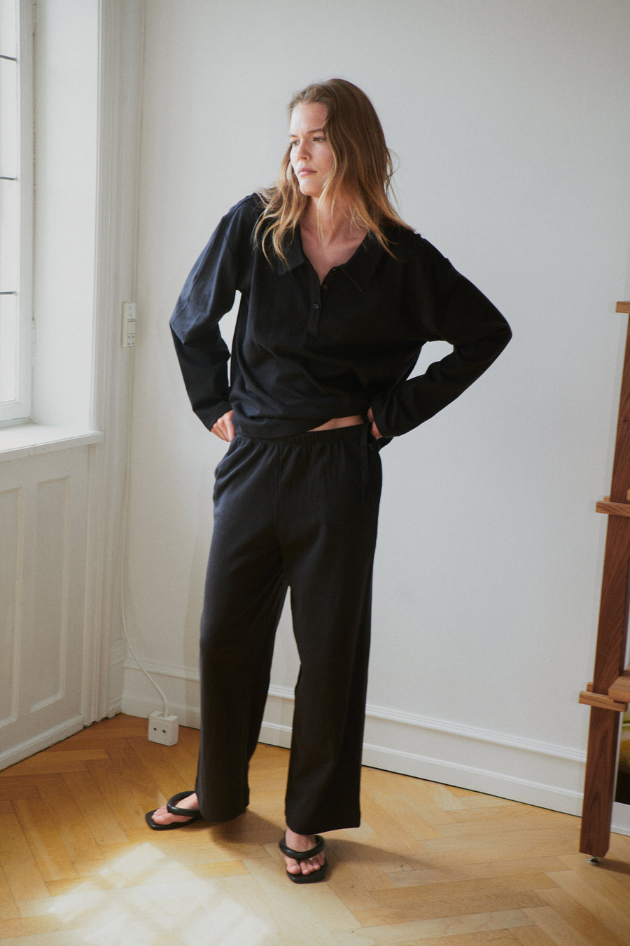 the jersey pant - black