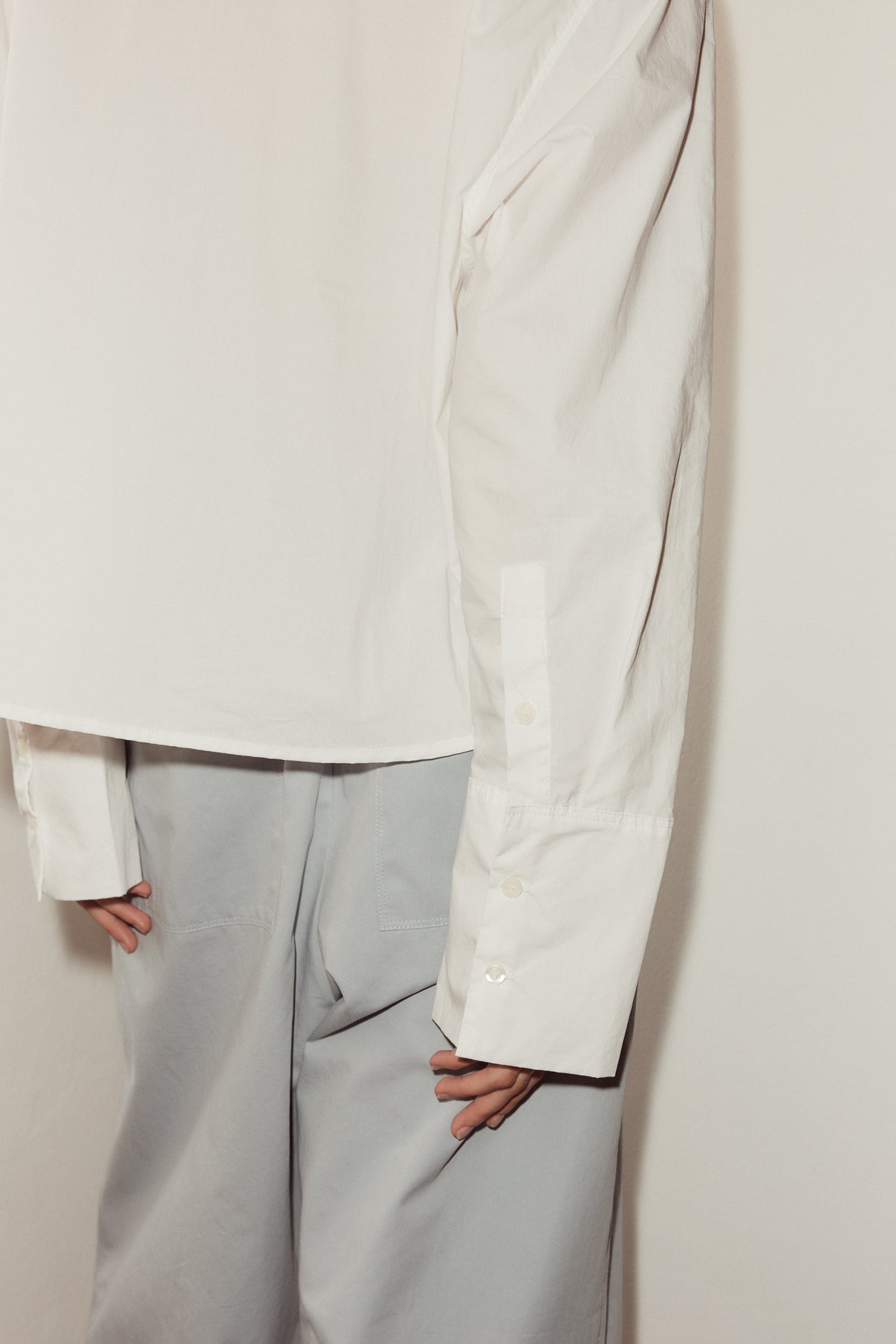 Oversized Collared Shirt - White – Deiji Studios