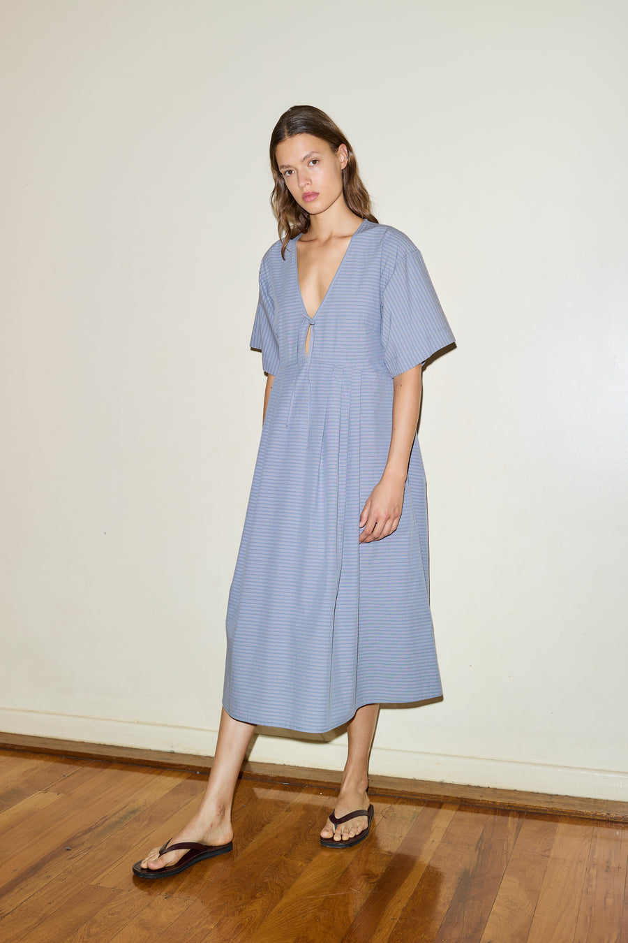 The Square Sleeve Dress - Pillow Check