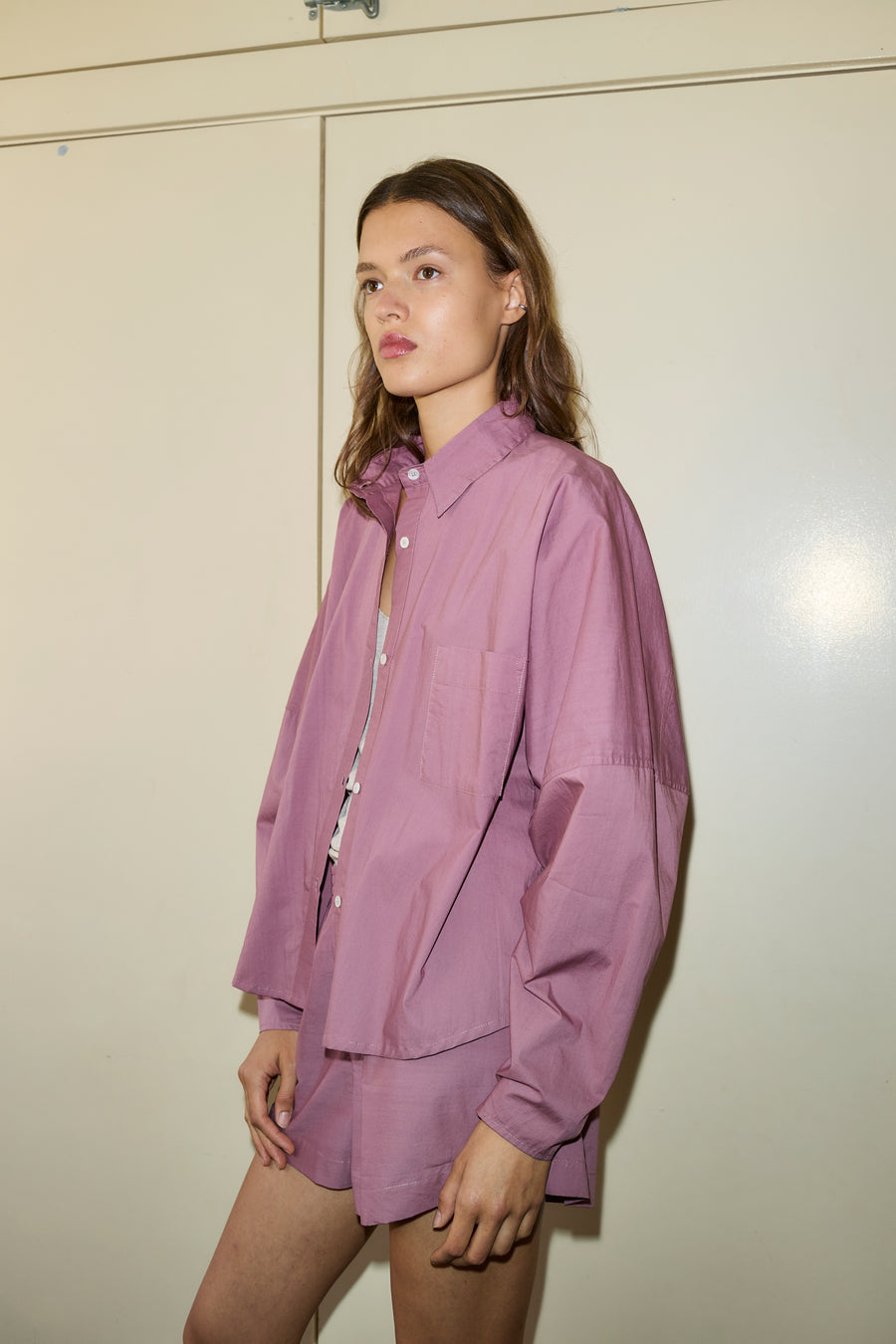 The Curved Shirt  - Lavender