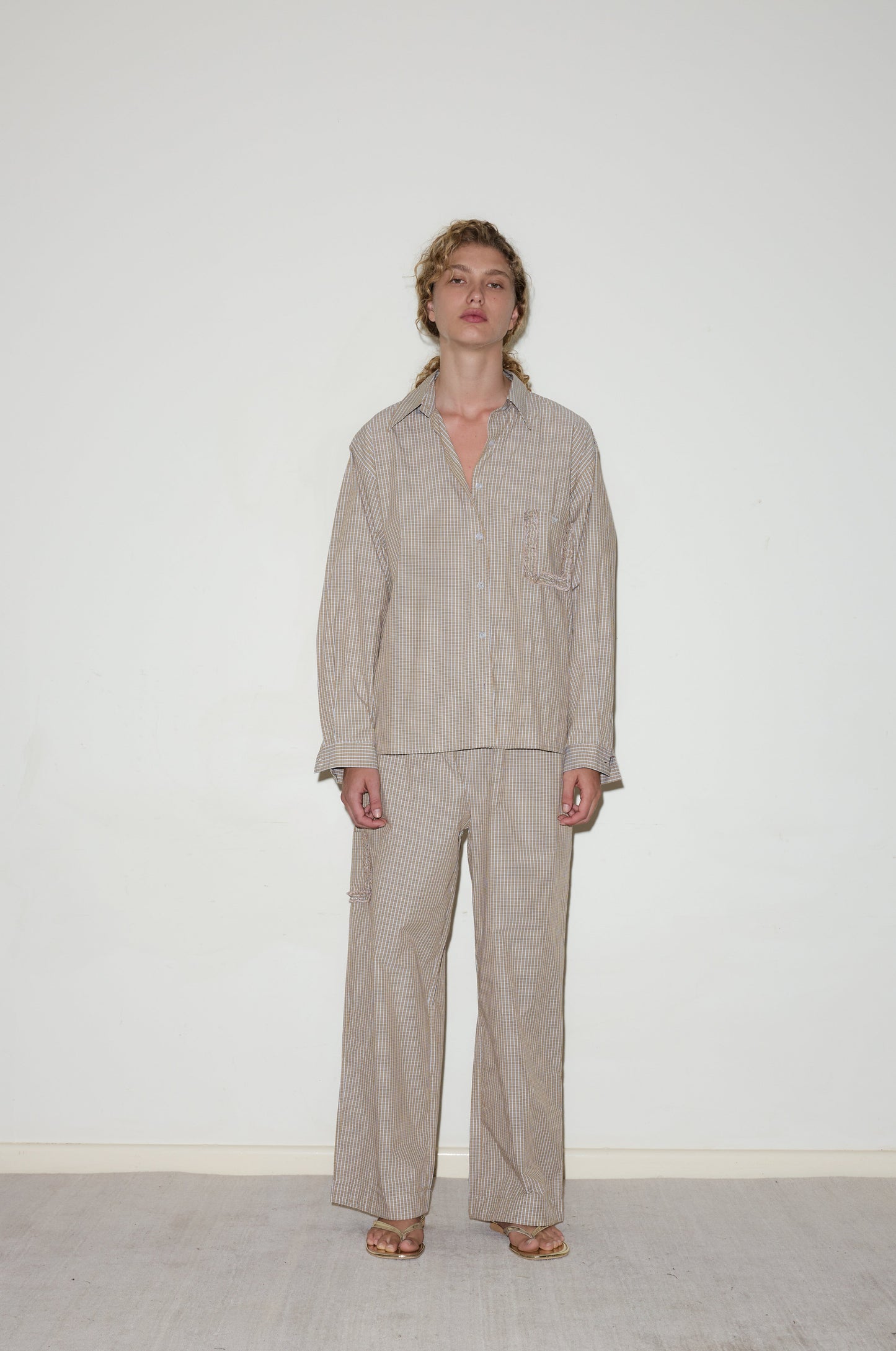 Cotton Pyjama Set - Desert Check