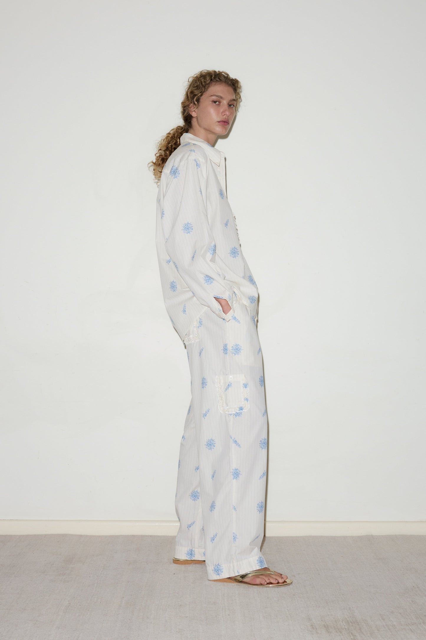 Cotton Pyjama Set - Sea Flower