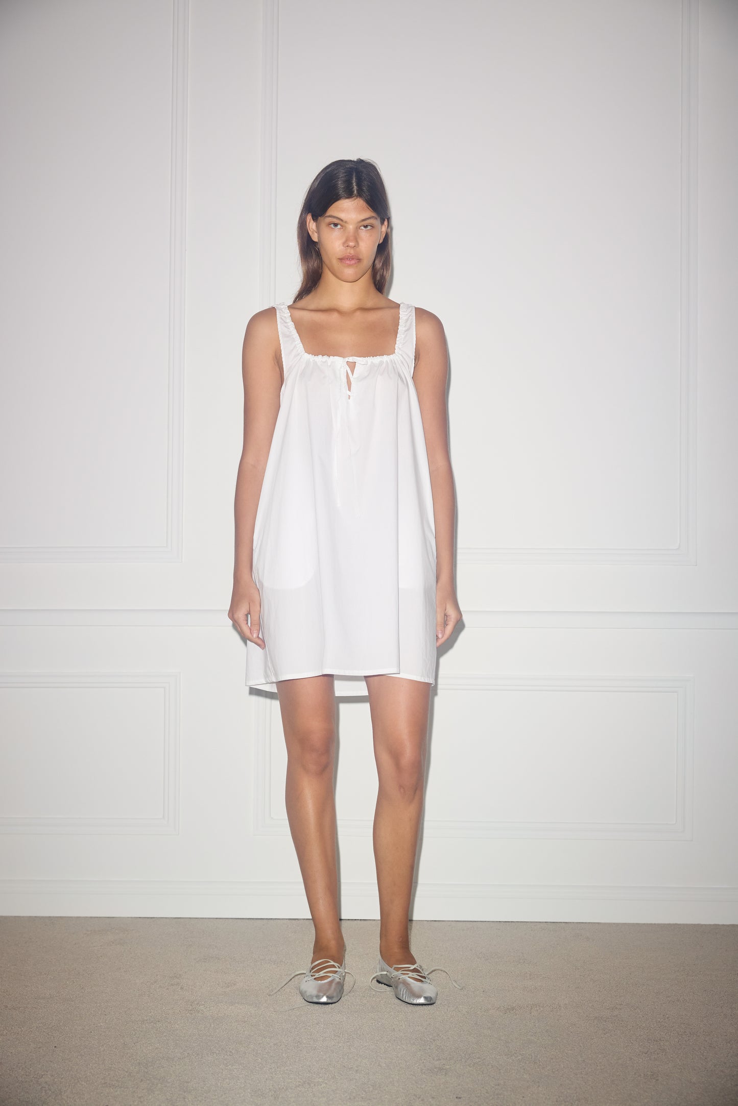 the bow dress - white