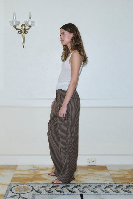 Channel Pant - Sable Stripe