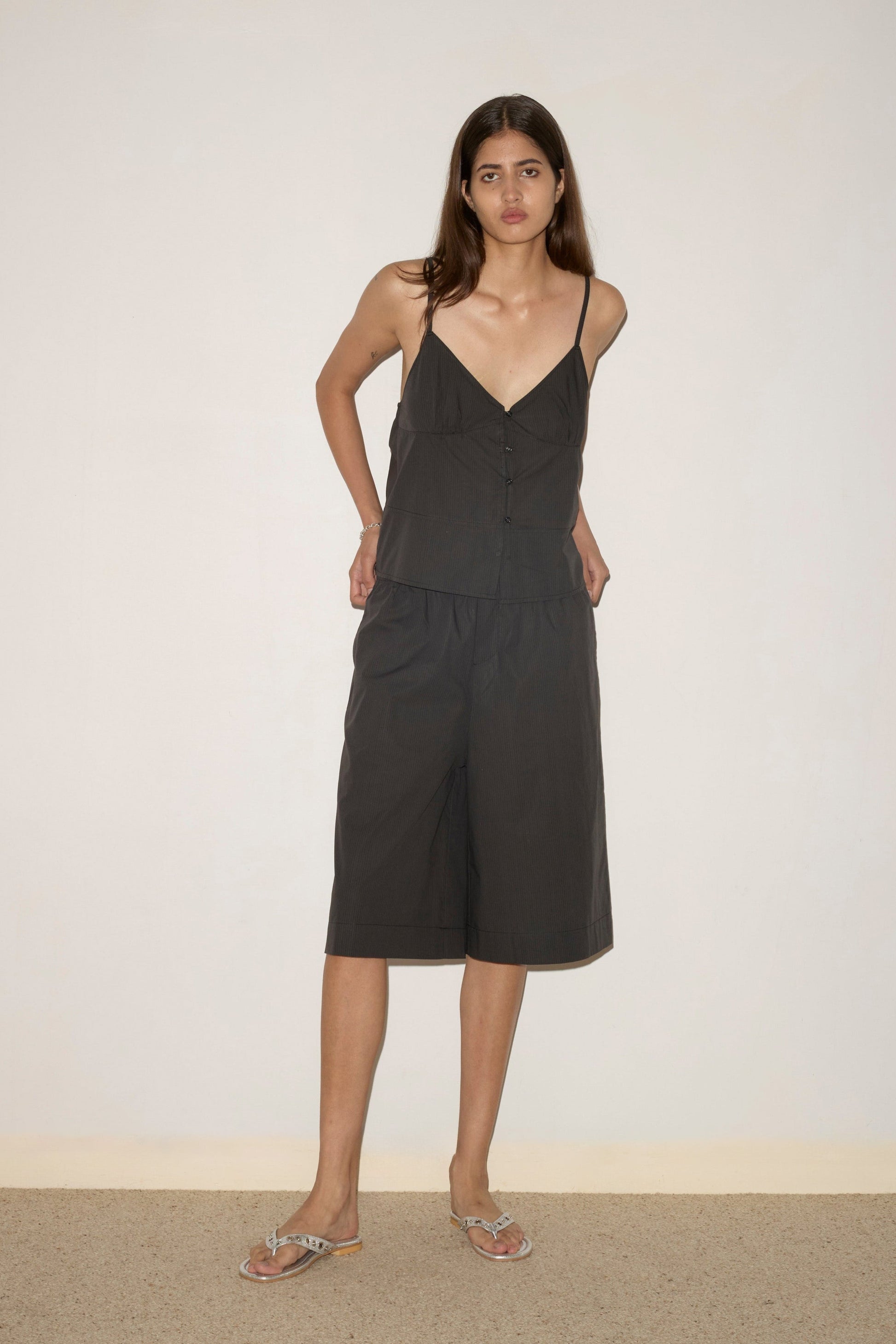 Long Lounger - Black Stripe Long Lounger - Black Stripe