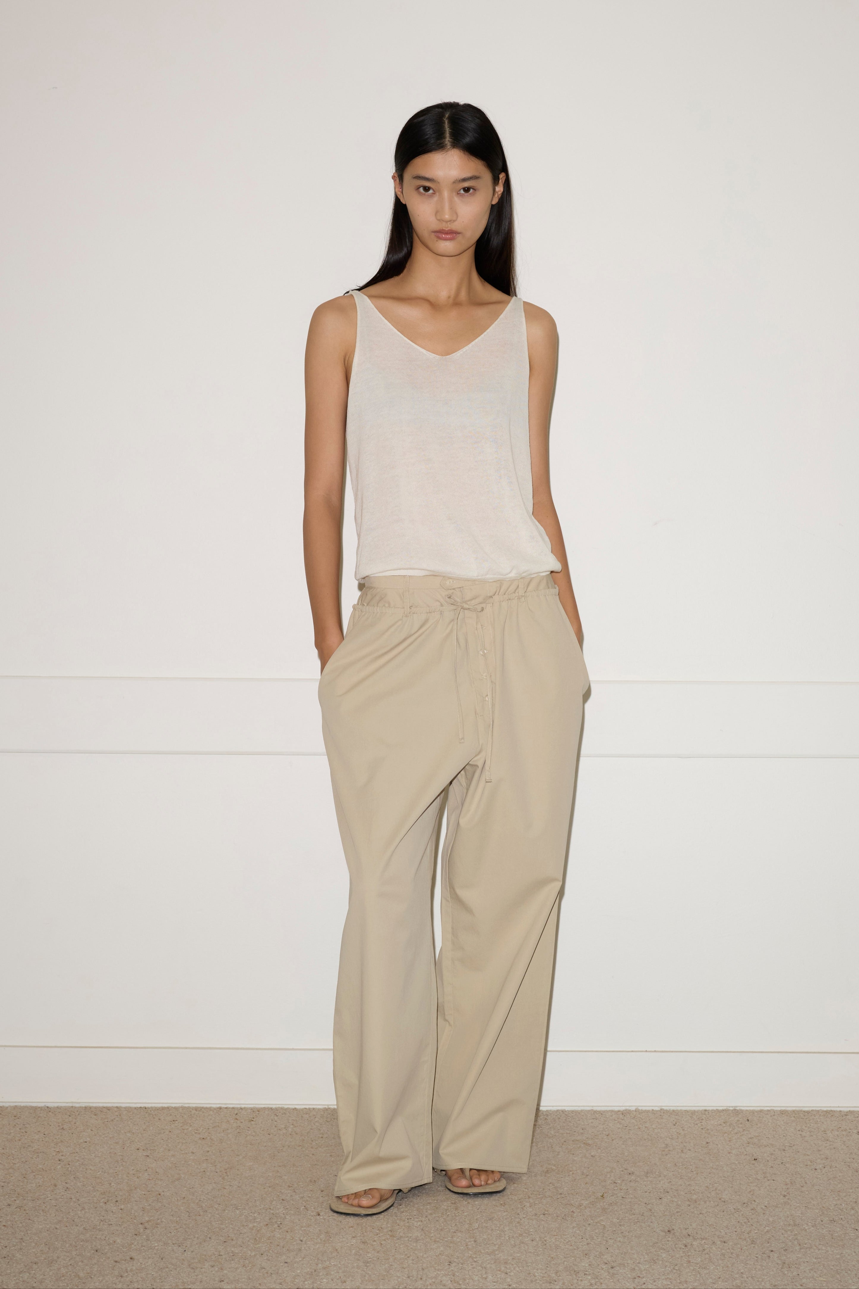 【MUDIDI】Straight pants 003 Straight pants 003 Brown - MUDIDI 무디디