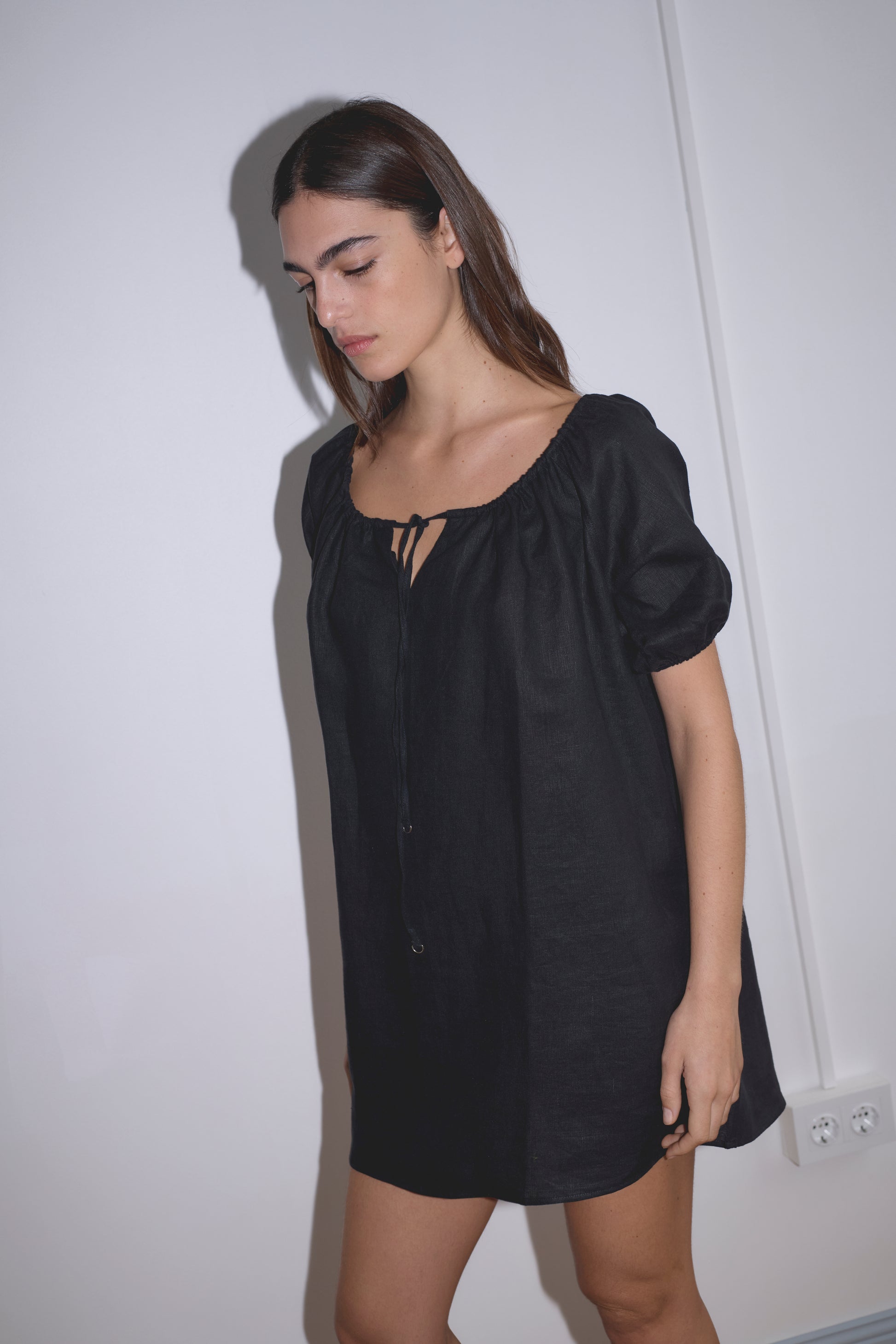 Smock Dress - Black Smock Dress - Black