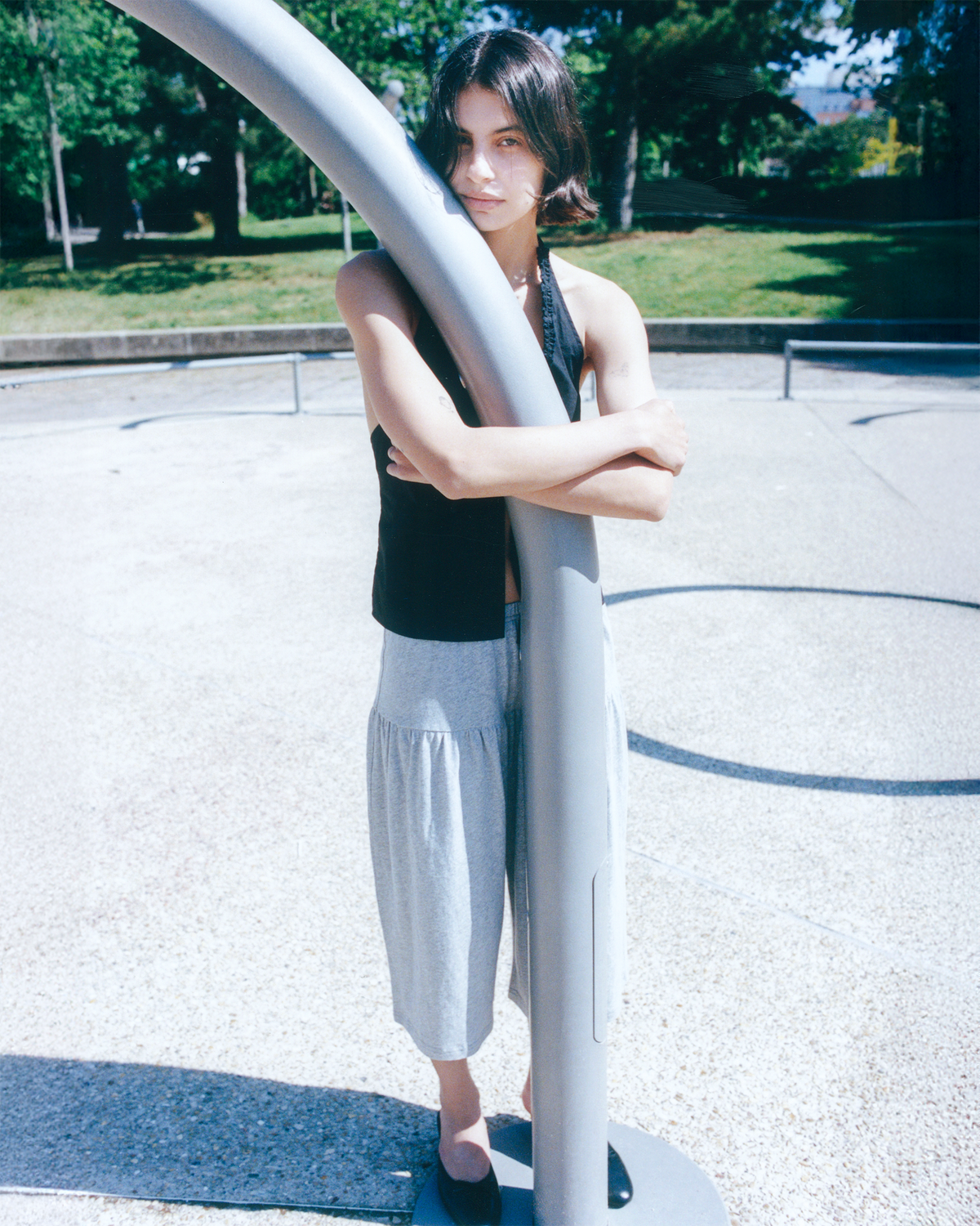 Mid Jersey Lounger - Grey