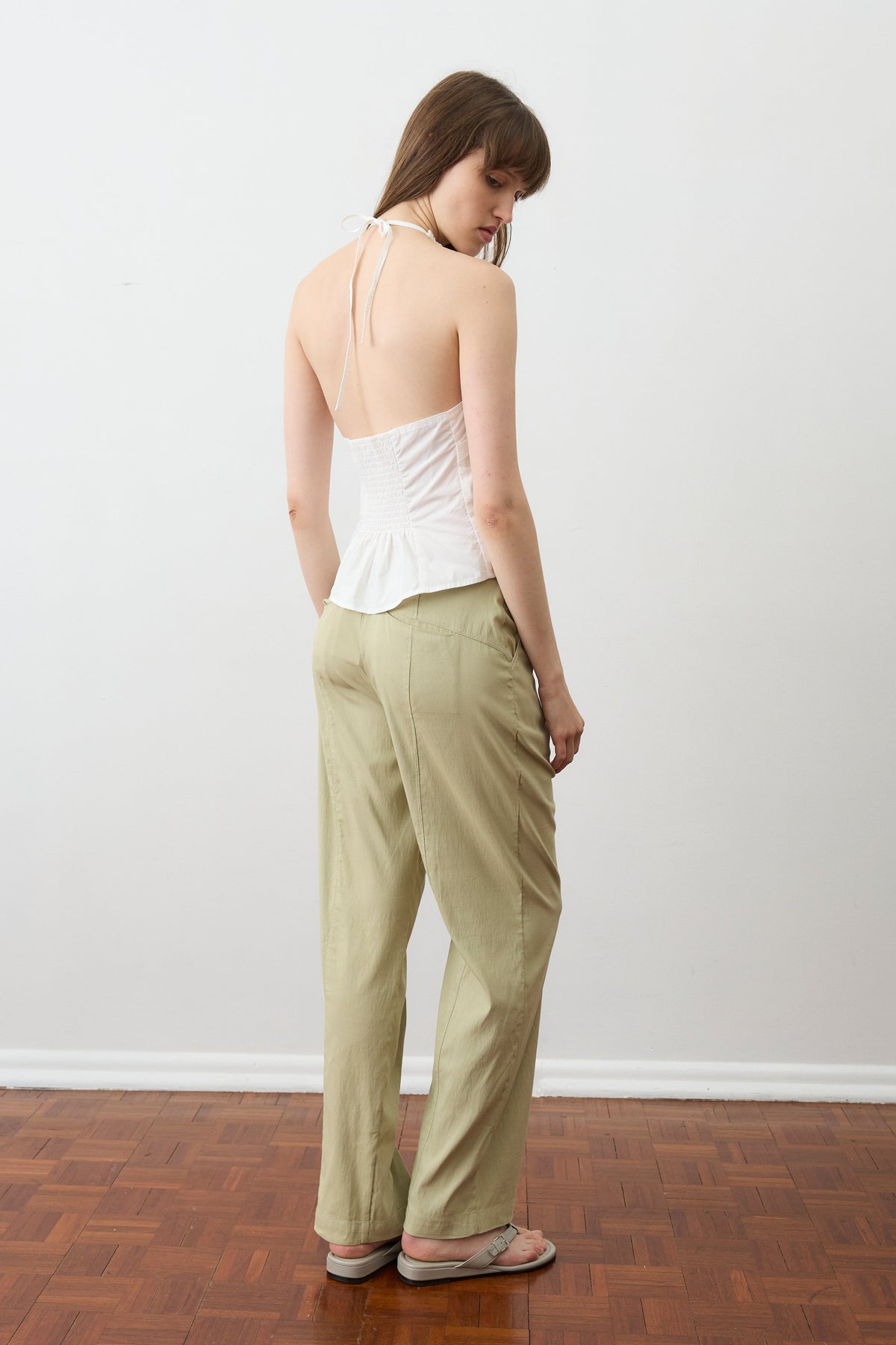Cross Tie Pant -Sage Stone