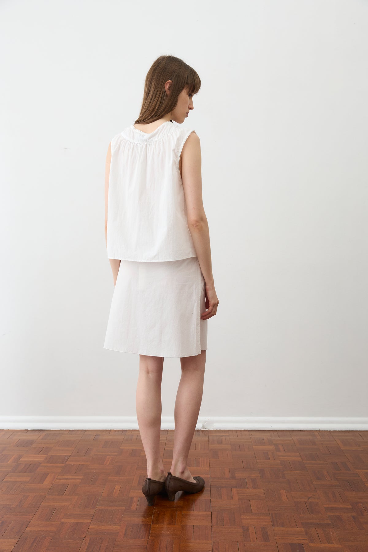Sleeveless Blouse - White