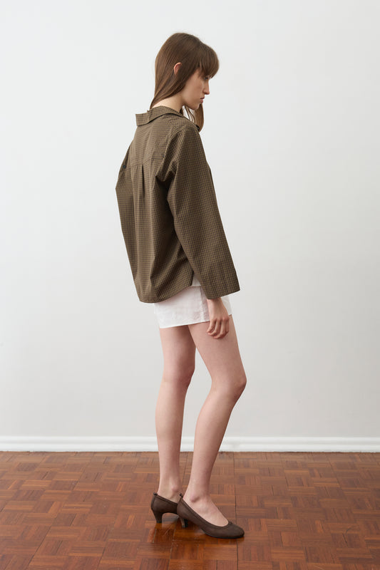 Button Pocket Shirt - Garden Check