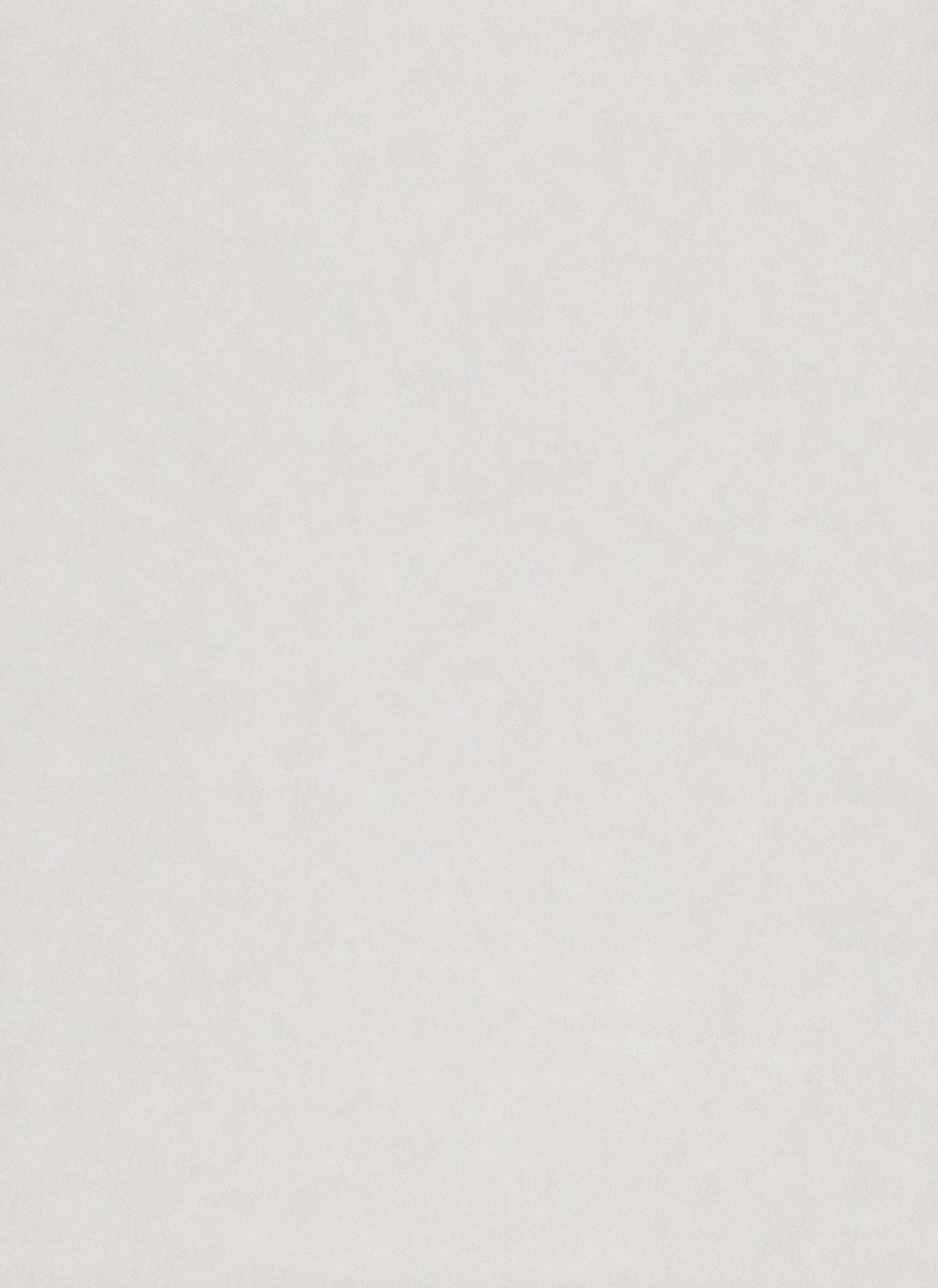 A blank white textured surface, possibly paper or a wall, with no distinguishable objects or markings visible—evoking the clean, minimal aesthetic often associated with the effortless elegance of Deiji Studios’ Tencel Pant - Grey and its signature wide-leg silhouette.
