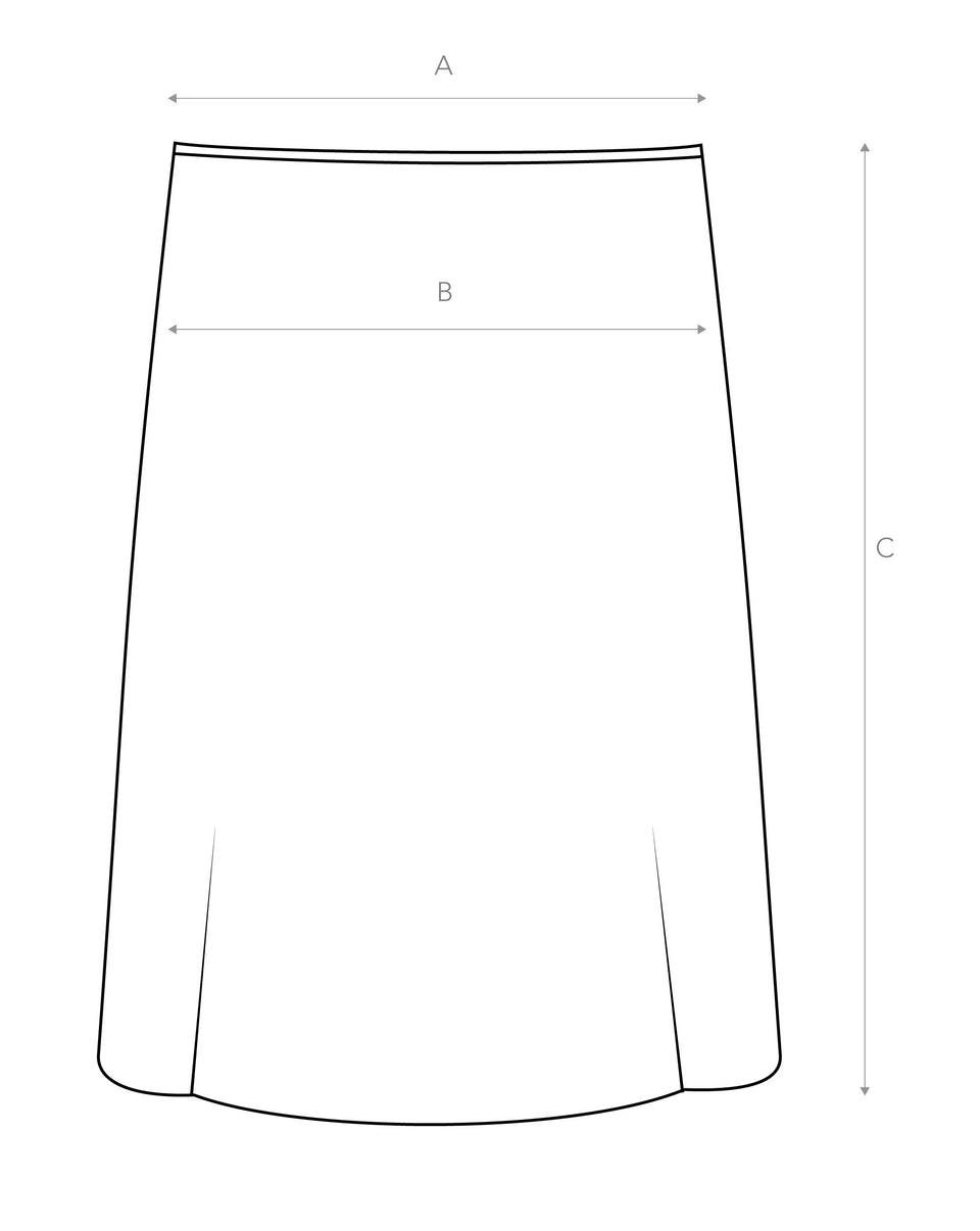 Garment sizing diagram