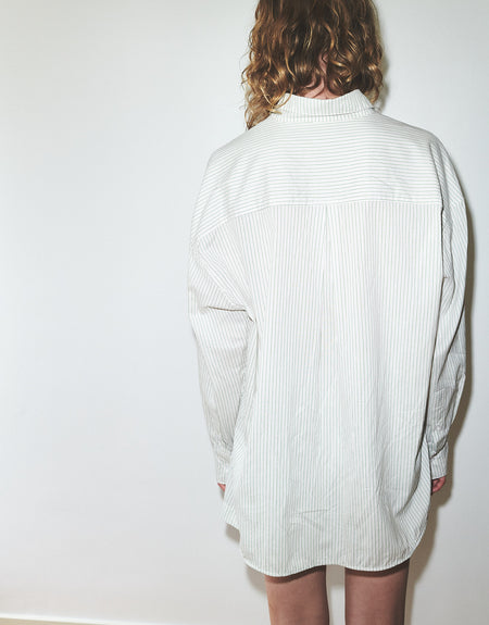 the moon shirt - green lilac stripe | Deiji Studios